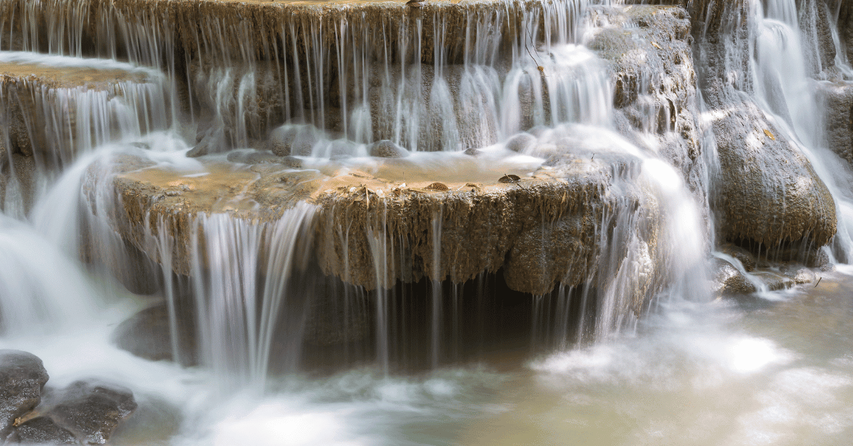 close up image of a flowing stream